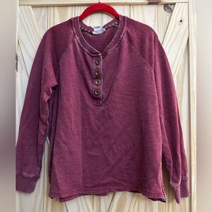 Ariat 1/2 button long sleeve tee